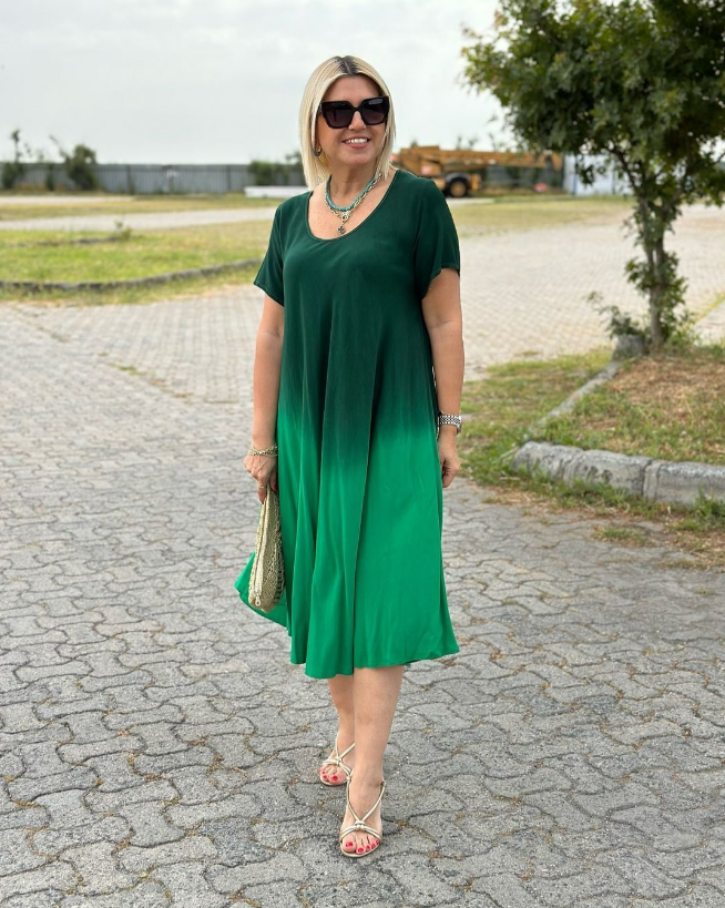 Manuela | Elegante jurk met korte mouwen