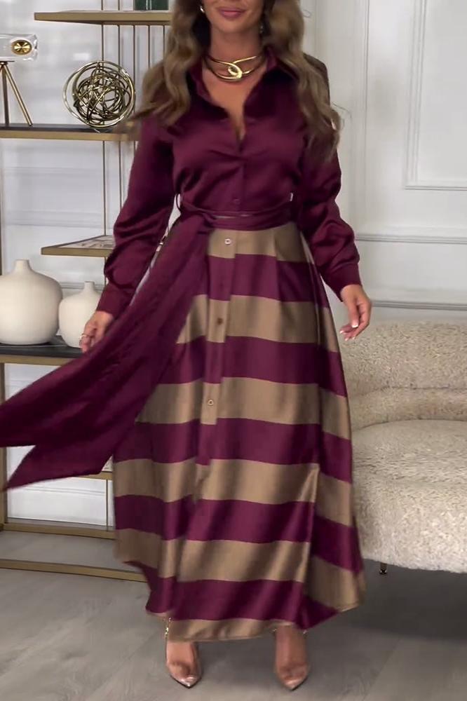 Elisa™ | Gestreepte Jurk