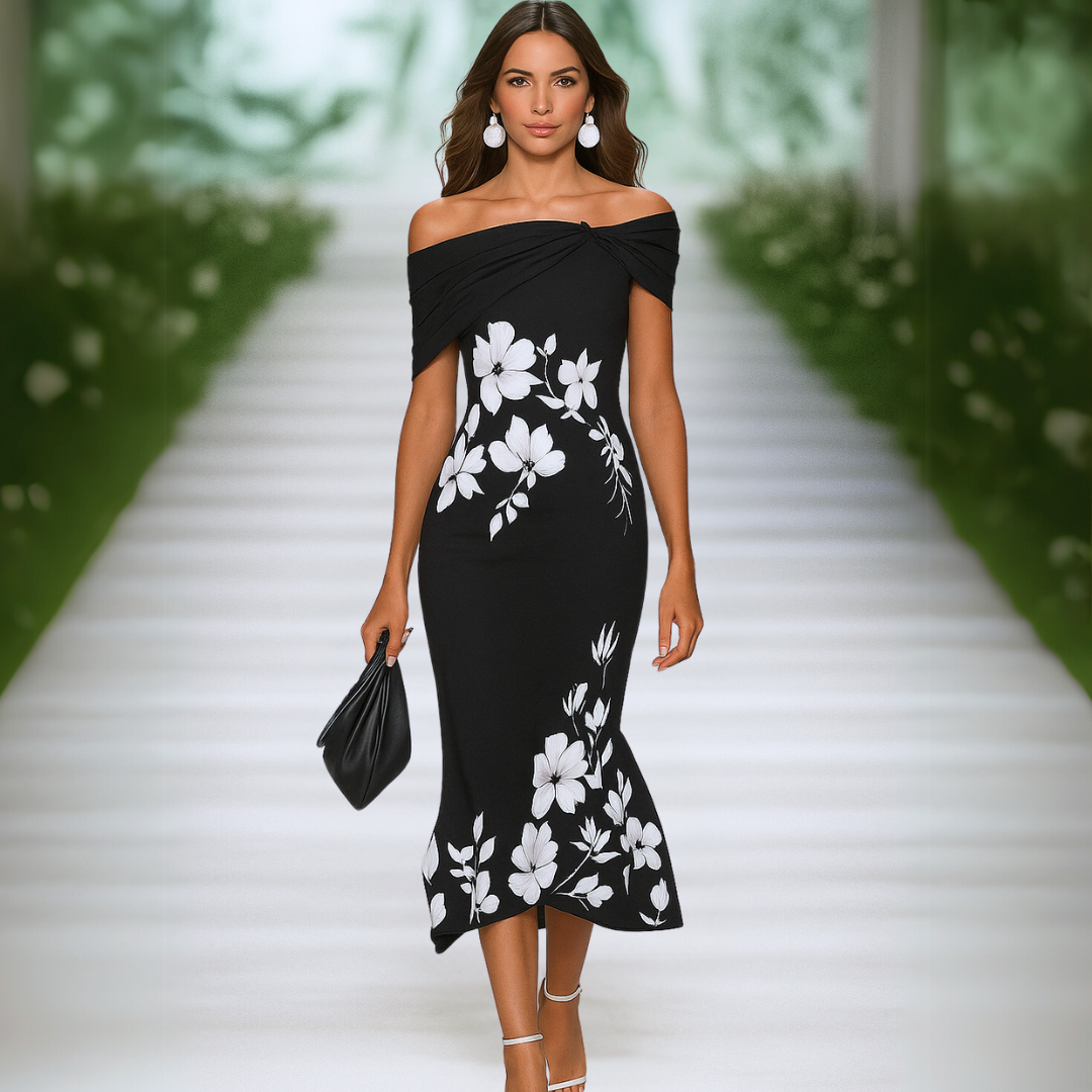 Karin™ | Elegante bloemenjurk