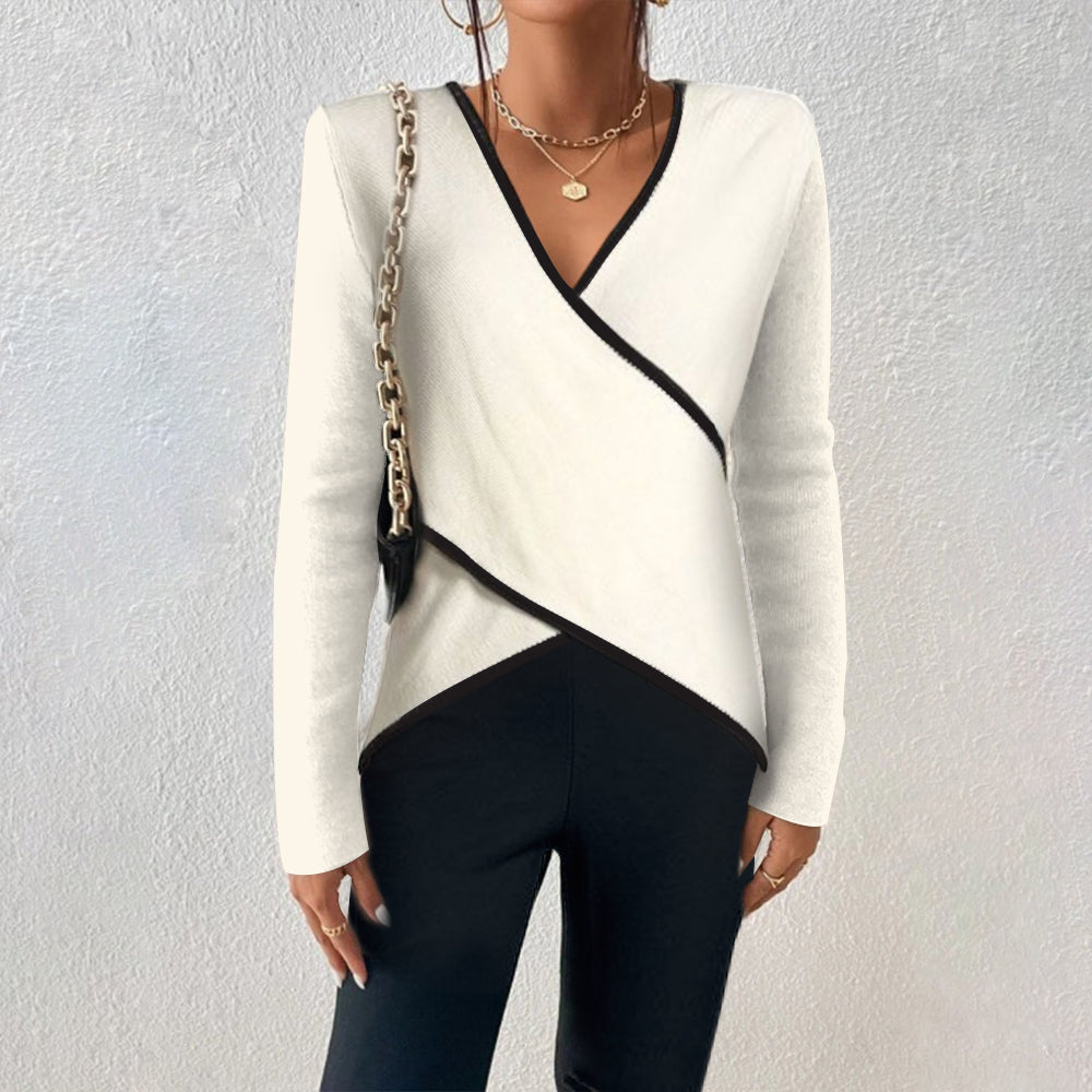 Irish™ | Elegante wikkel-top met V-hals