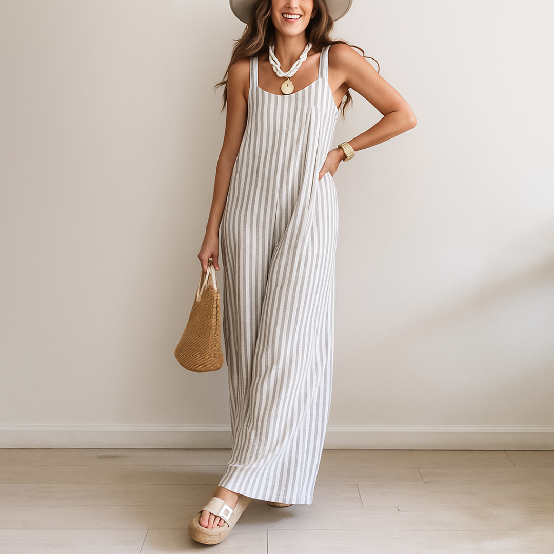 Nicole™ | Casual Gestreepte Jumpsuit