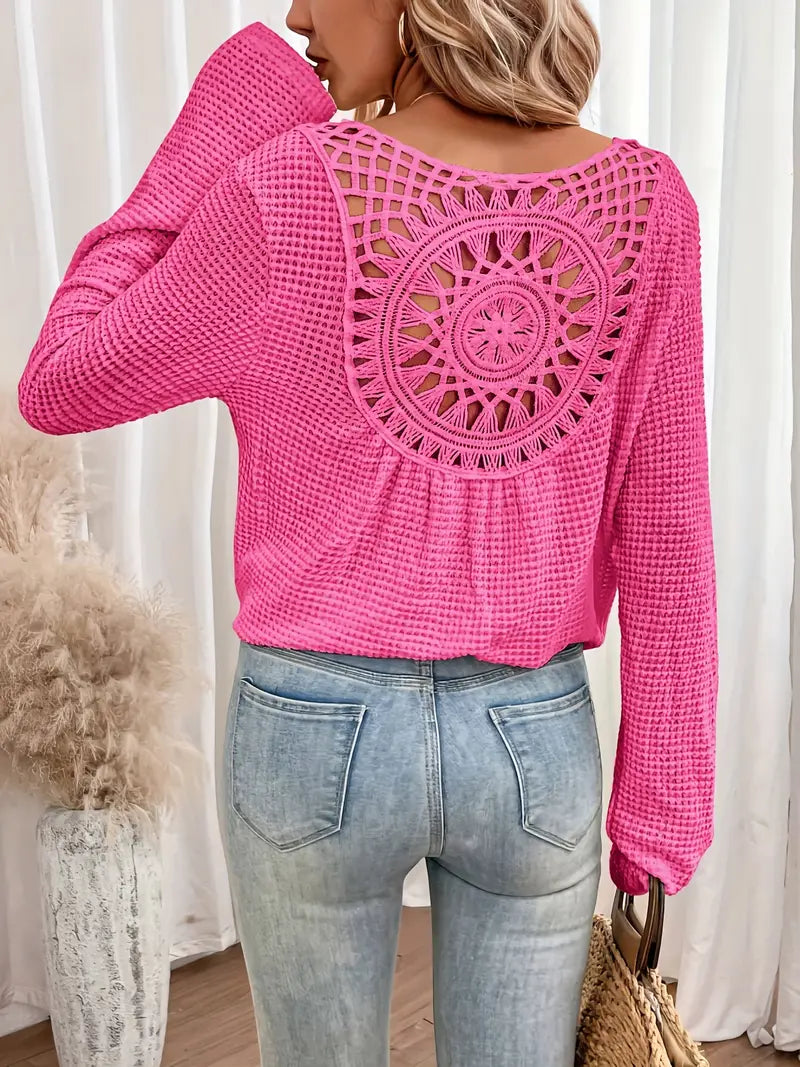 Wilma™ - Elegante Ibiza-style blouse met V-hals