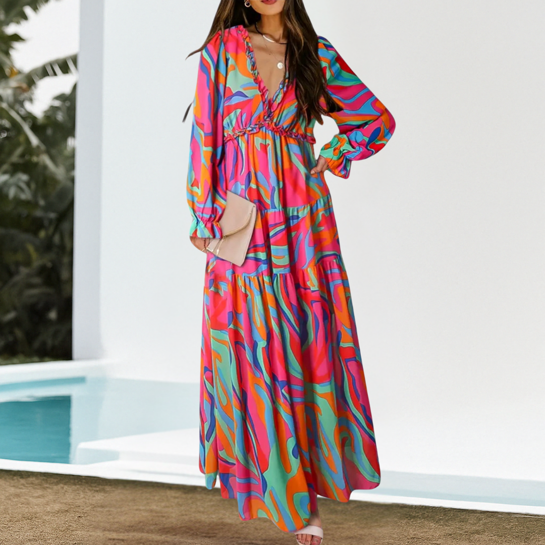 Helga™ | Elegante Bloemen Jurk