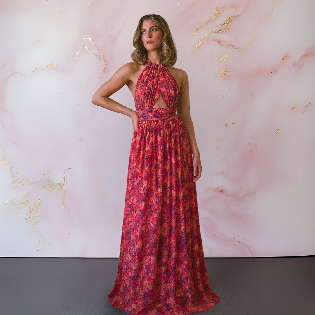 Vera™ | Elegante jurk met bloemenprint