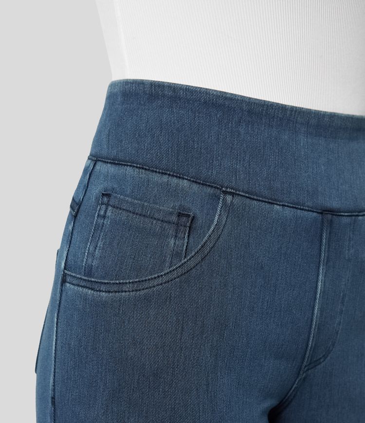 Evie™ | Comfy Elastische Broek met Hoge Taille