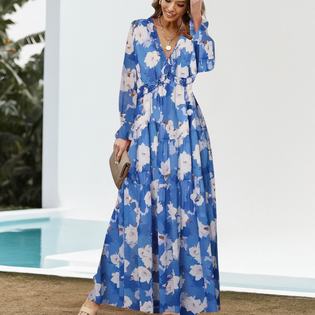 Helga™ | Elegante Bloemen Jurk