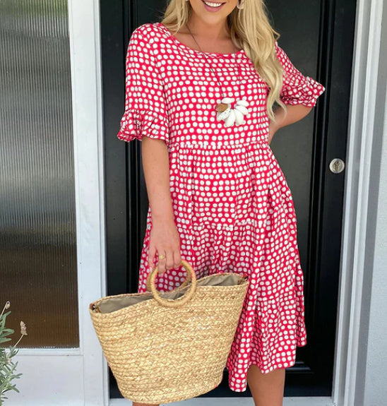 Patricia™ | Elegante jurk met ronde hals