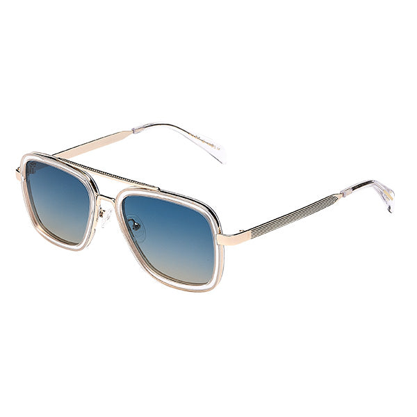 Bolzano Clear Black/Blue Lens Solbrille - PREMIUM