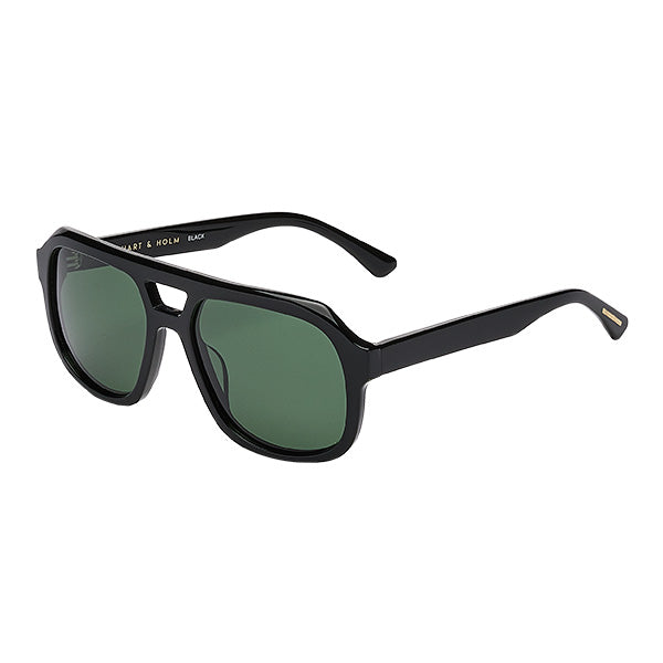 Caldiero Black Green Lens Solbrille - PREMIUM | MEN
