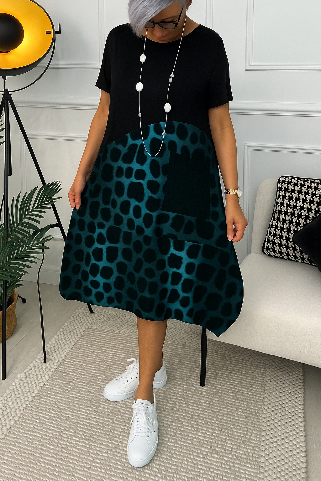 Tineke™ | Elegante jurk met korte mouwen