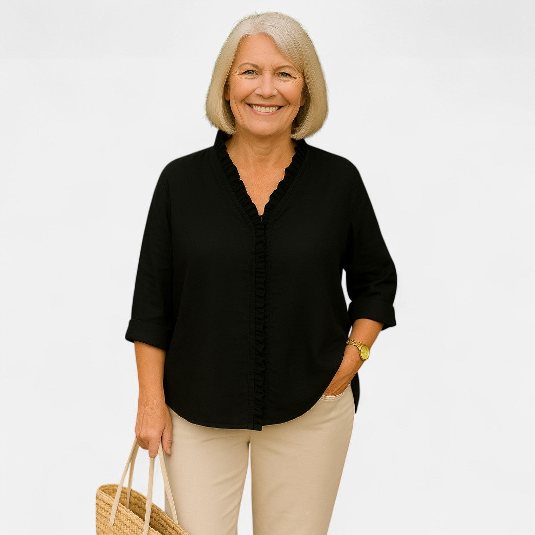 Nina™ | Cozy Ruffle Blouse