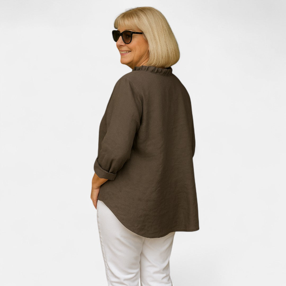 Nina™ | Cozy Ruffle Blouse