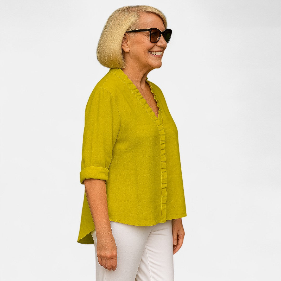Nina™ | Cozy Ruffle Blouse