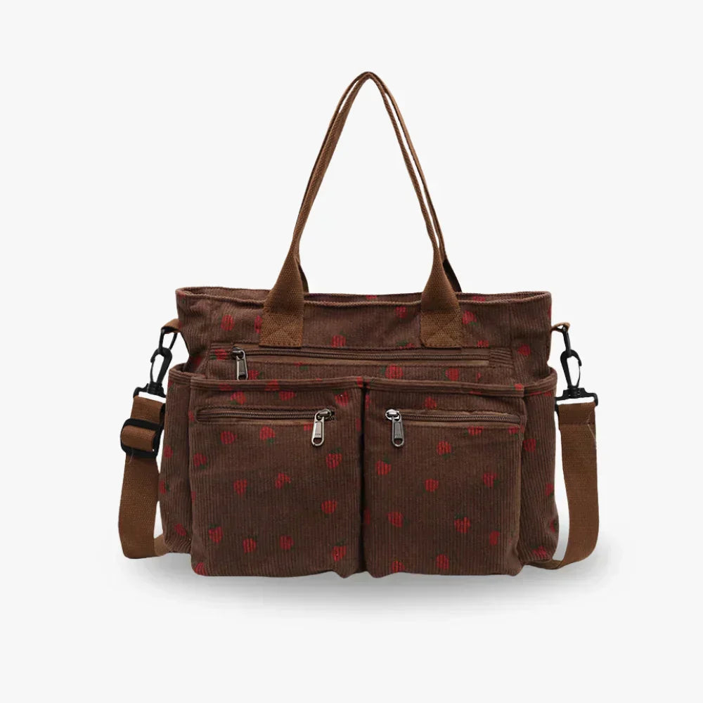 Emma | Chic Strawberry Print Bag
