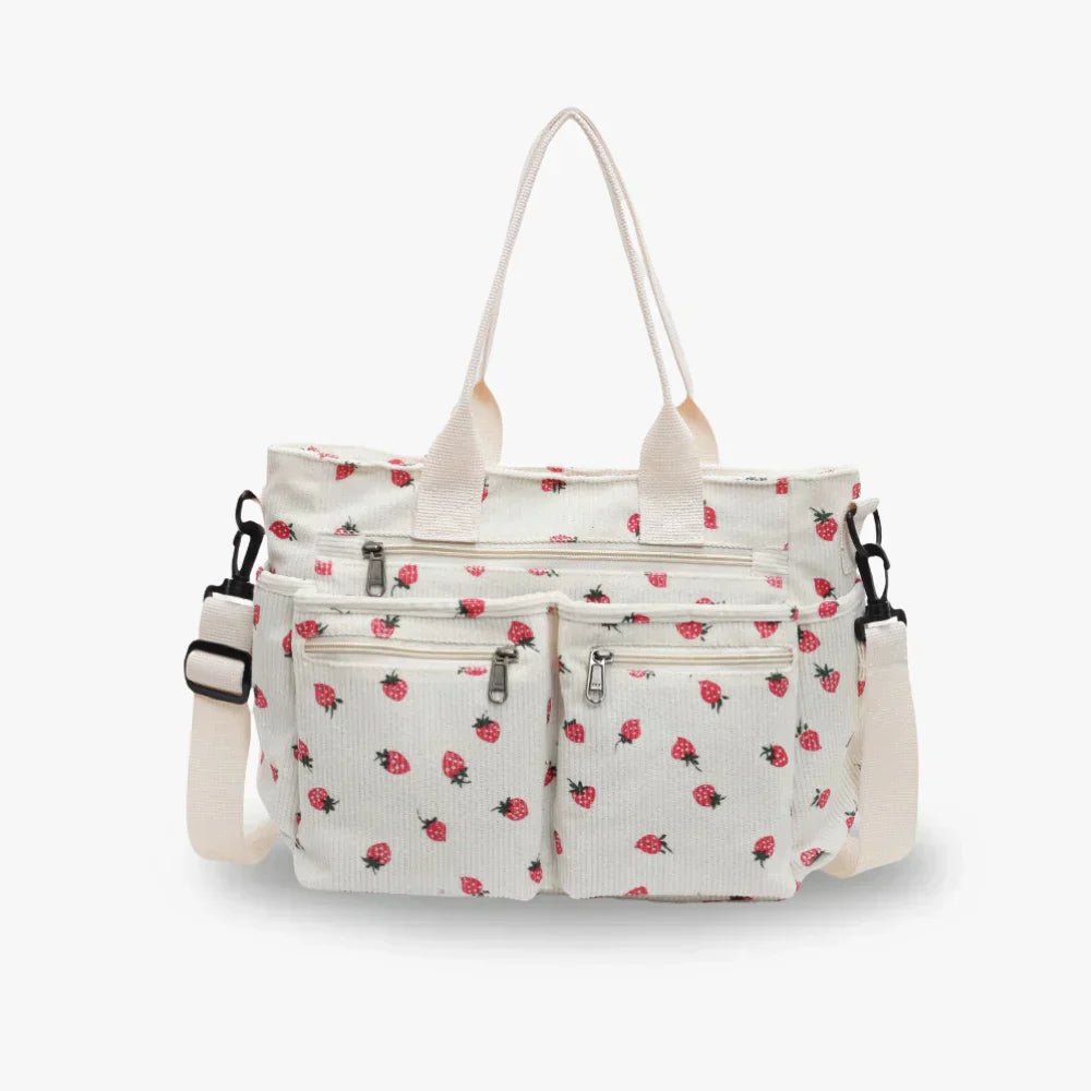 Emma | Chic Strawberry Print Bag