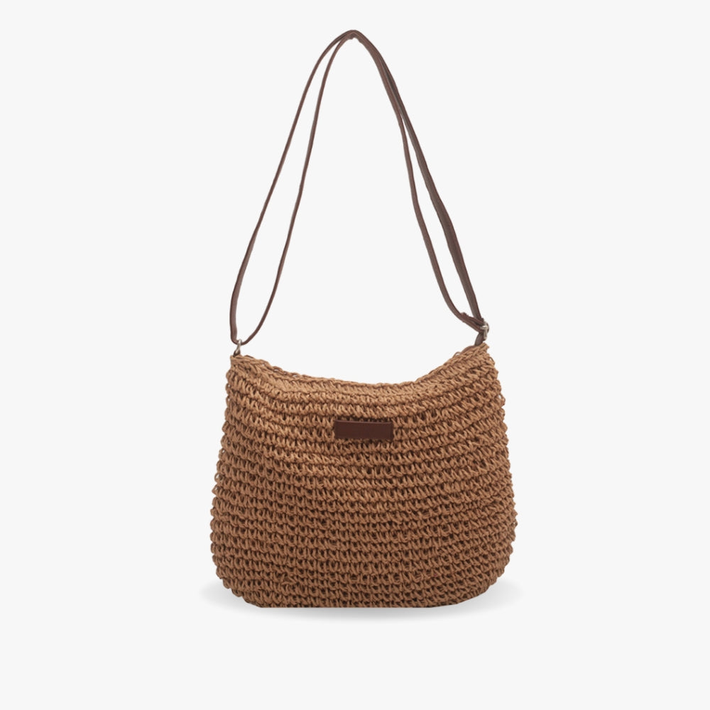Lajah™ - Woven Zippered Shoulder Bag for Summer, Adjustable and Timeless