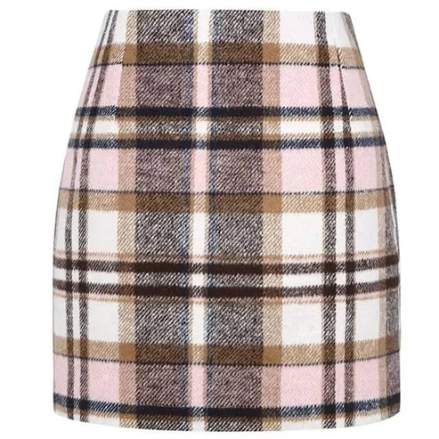 Zoë – Elegante Geruite Minirok