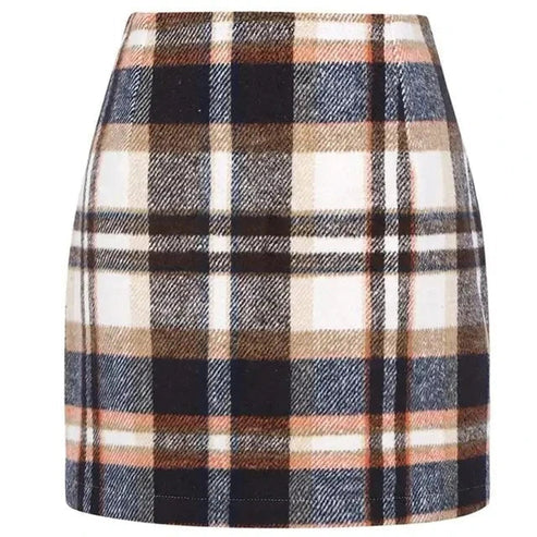 Zoë – Elegante Geruite Minirok