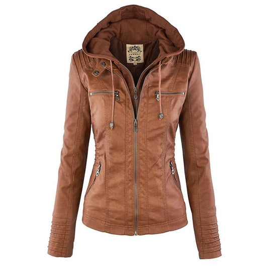 Amelie | Elegant Leather Summer Jacket