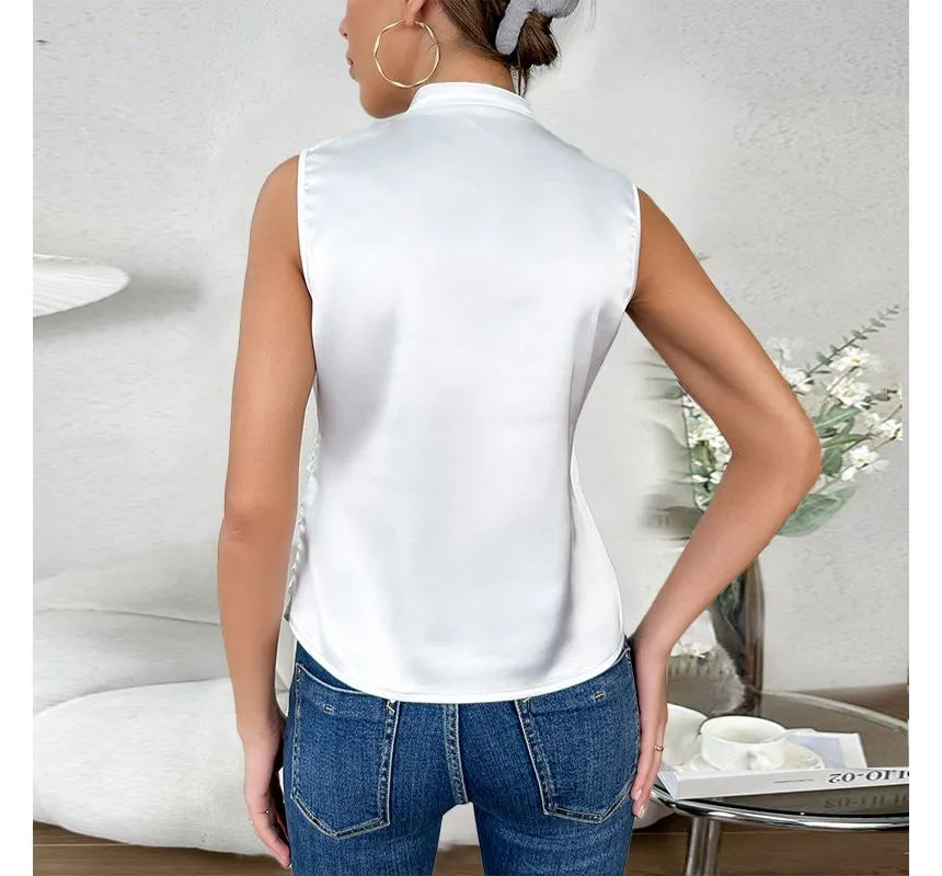 Wendy | Sleek V-Neck Wrap Tank Top