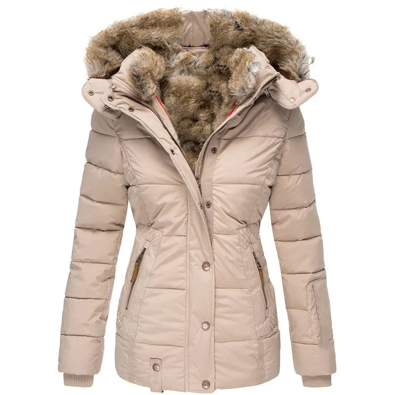 Belén - Warm Winter Coat with Fur Lining