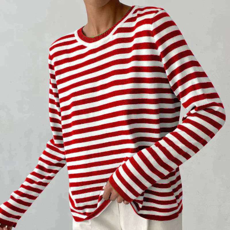 Emma | Casual Striped Knit Top