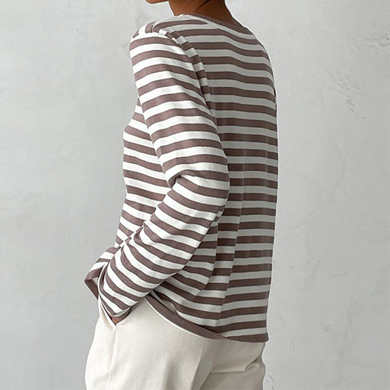 Emma | Casual Striped Knit Top