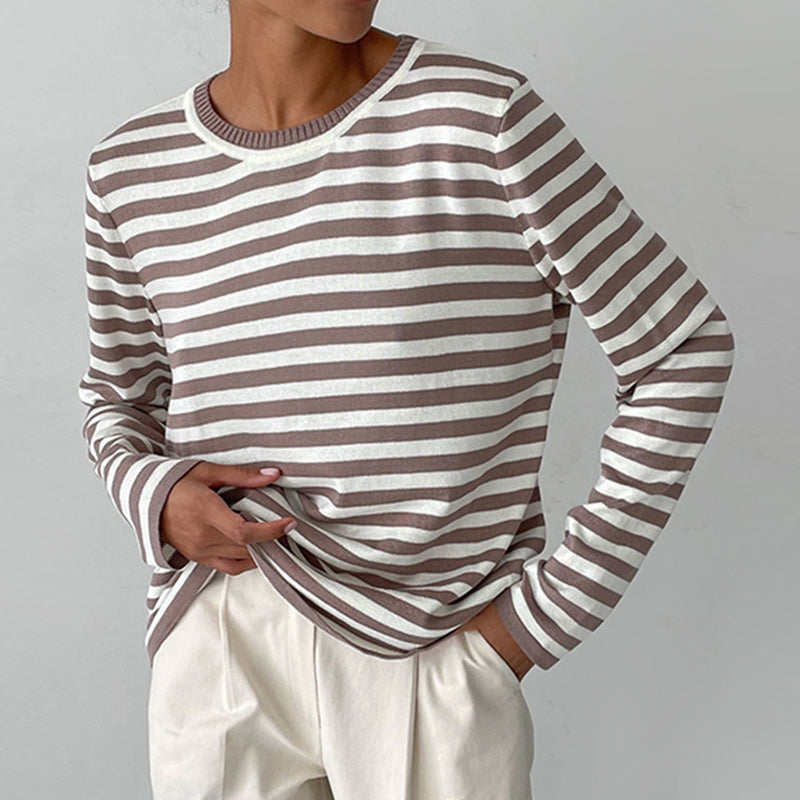 Emma | Casual Striped Knit Top