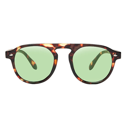 Milano Brown Turtle Green Lens Solbrille - CLASSIC | MEN