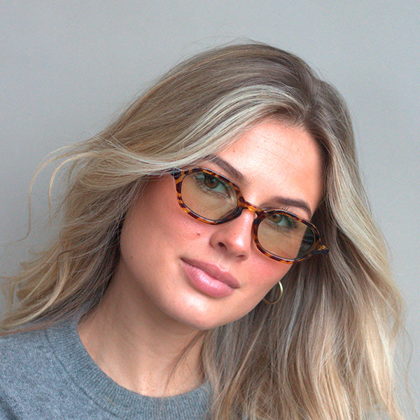 Millisimo Brown Turtle Green Lens Solbrille - CLASSIC