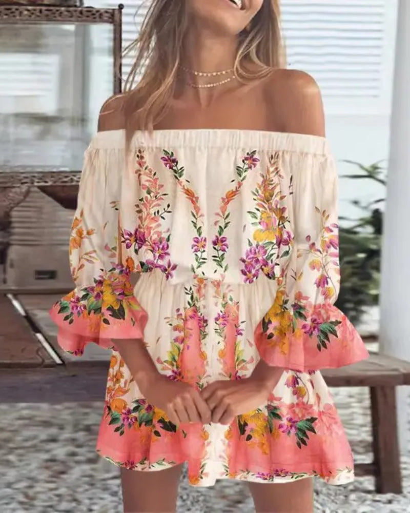 Elena – Off-shoulder midi jurk