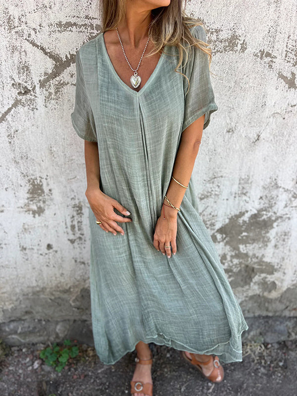 Ria™ | Comfortabele jurk met V-hals