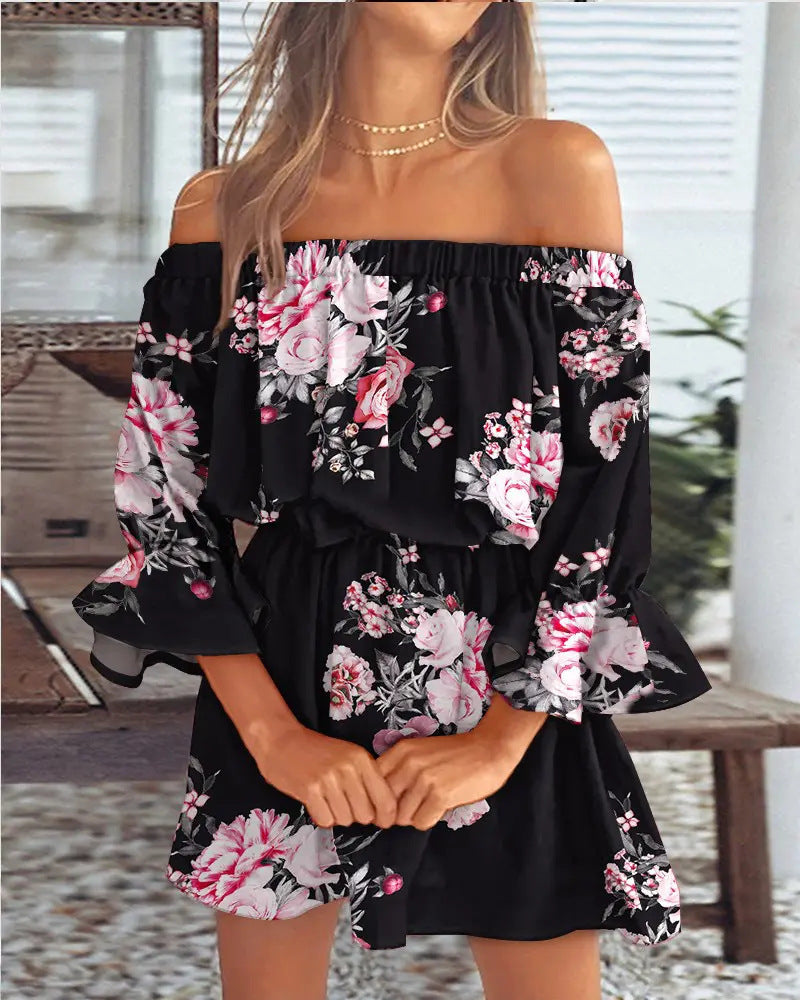 Elena – Off-shoulder midi jurk