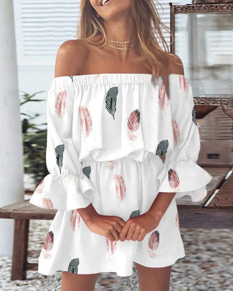 Elena – Off-shoulder midi jurk