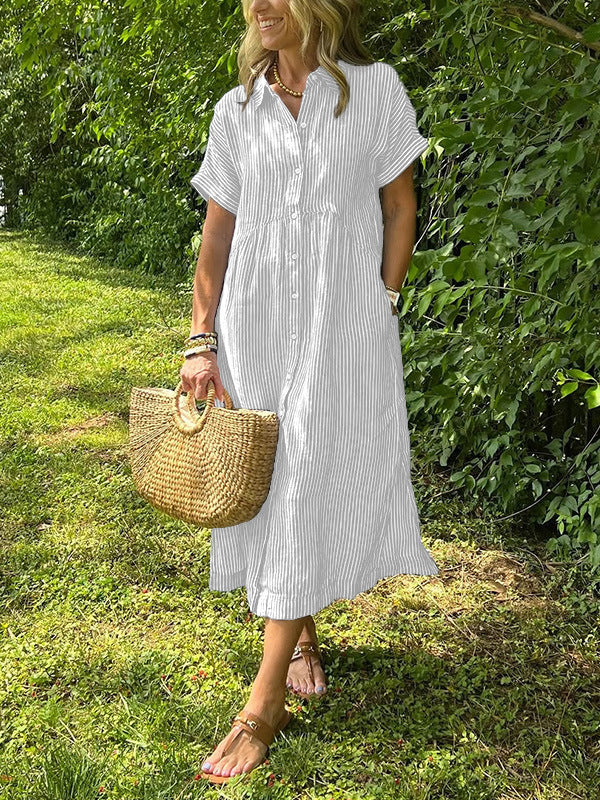 Amalia- Zomerjurk met strepen