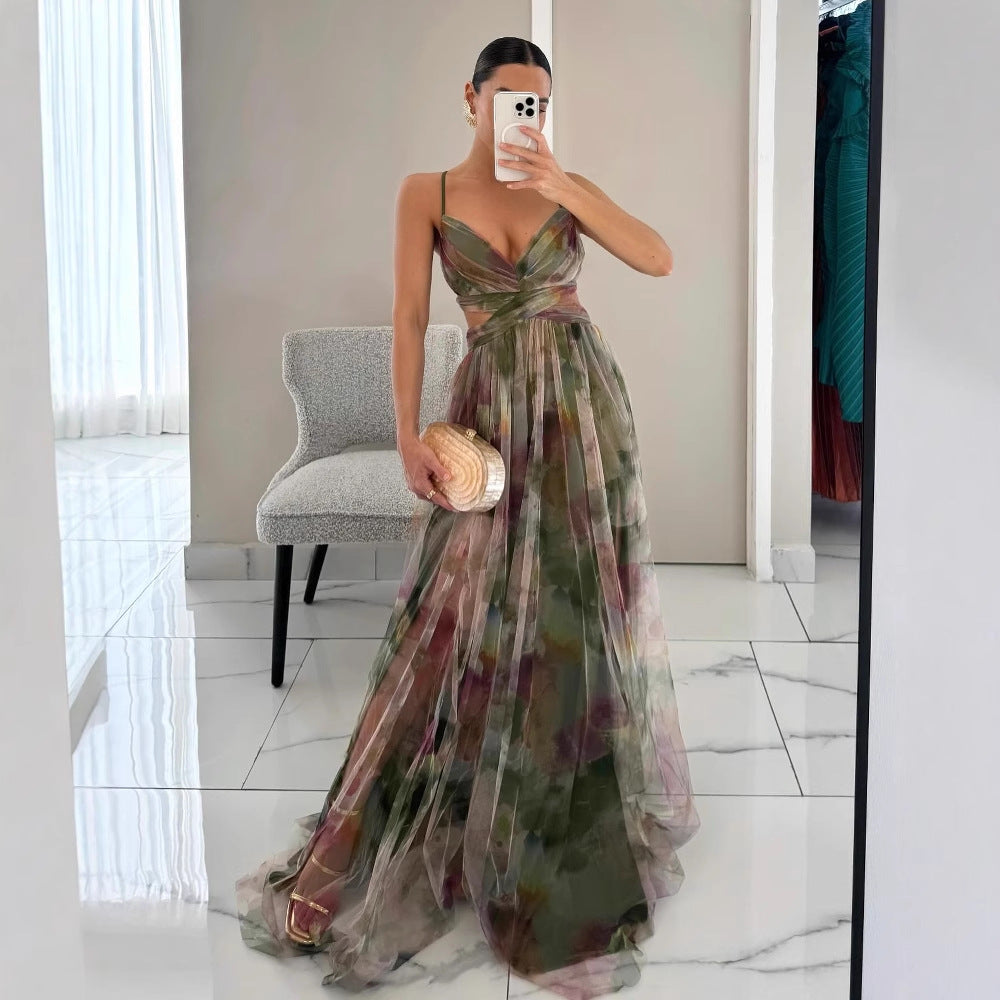 Alina – Mouwloze maxi jurk