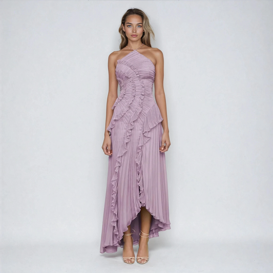 Caroline | Stylish Pleated Midi Dress