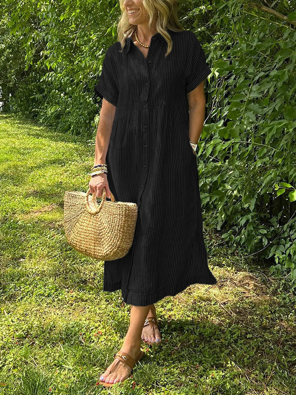 Amalia- Zomerjurk met strepen