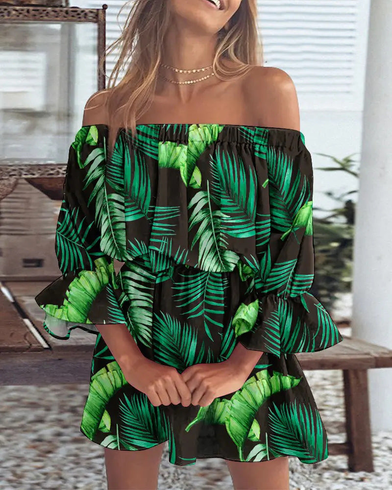 Elena – Off-shoulder midi jurk