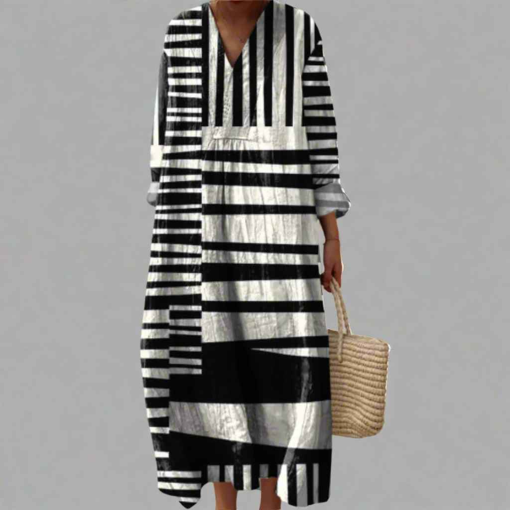 Seraphine | Elegant Geometric Dress