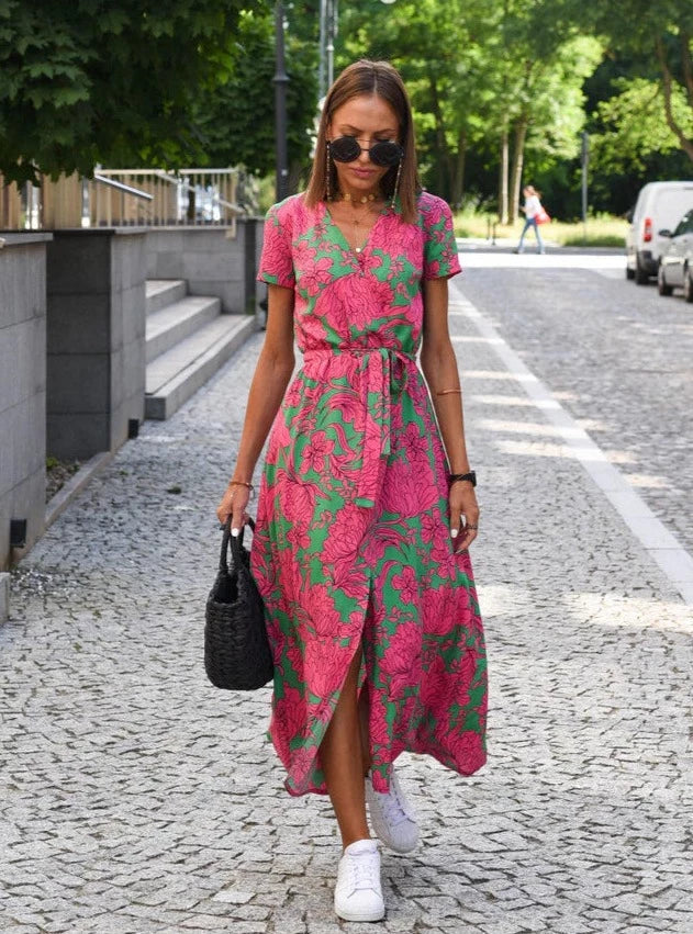 Rebecca | Stylish Floral Printed Maxi Dress