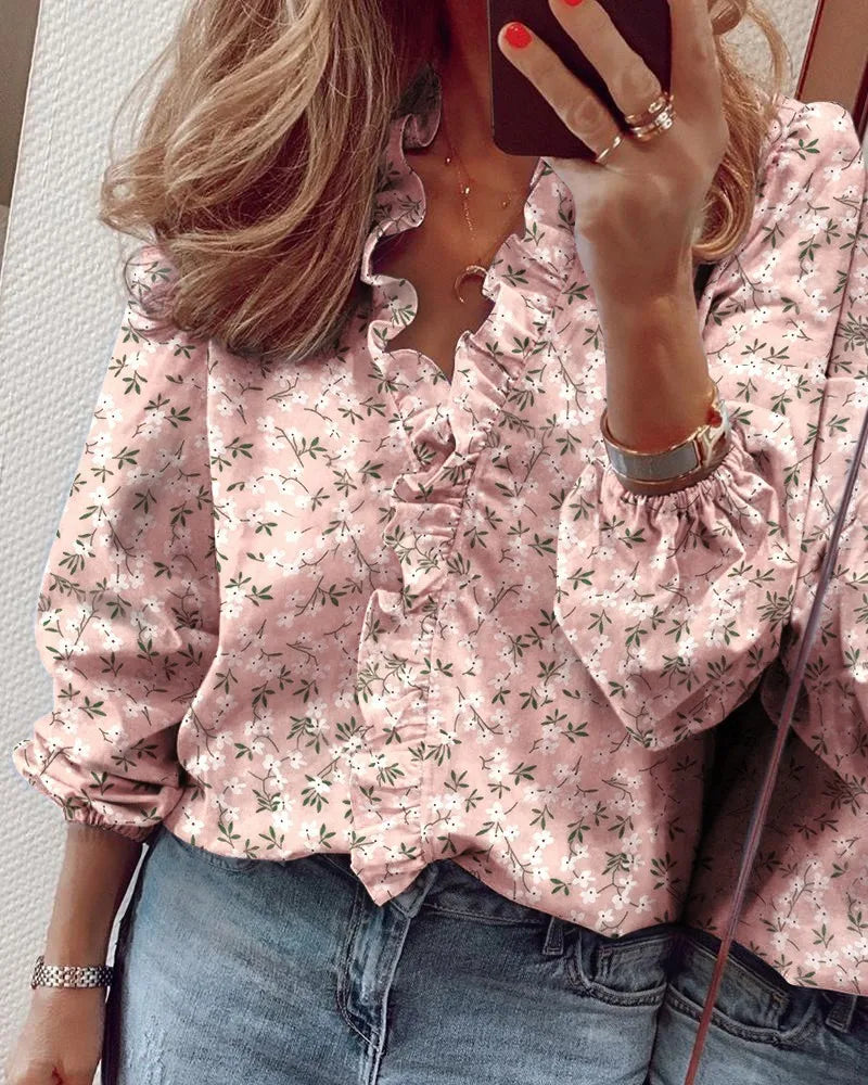 Eleanor | Stylish Elegant Ruffle Detail Blouse