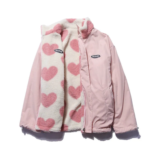 BacioDeluxe™️ | Double-sided heart jacket - unique collection