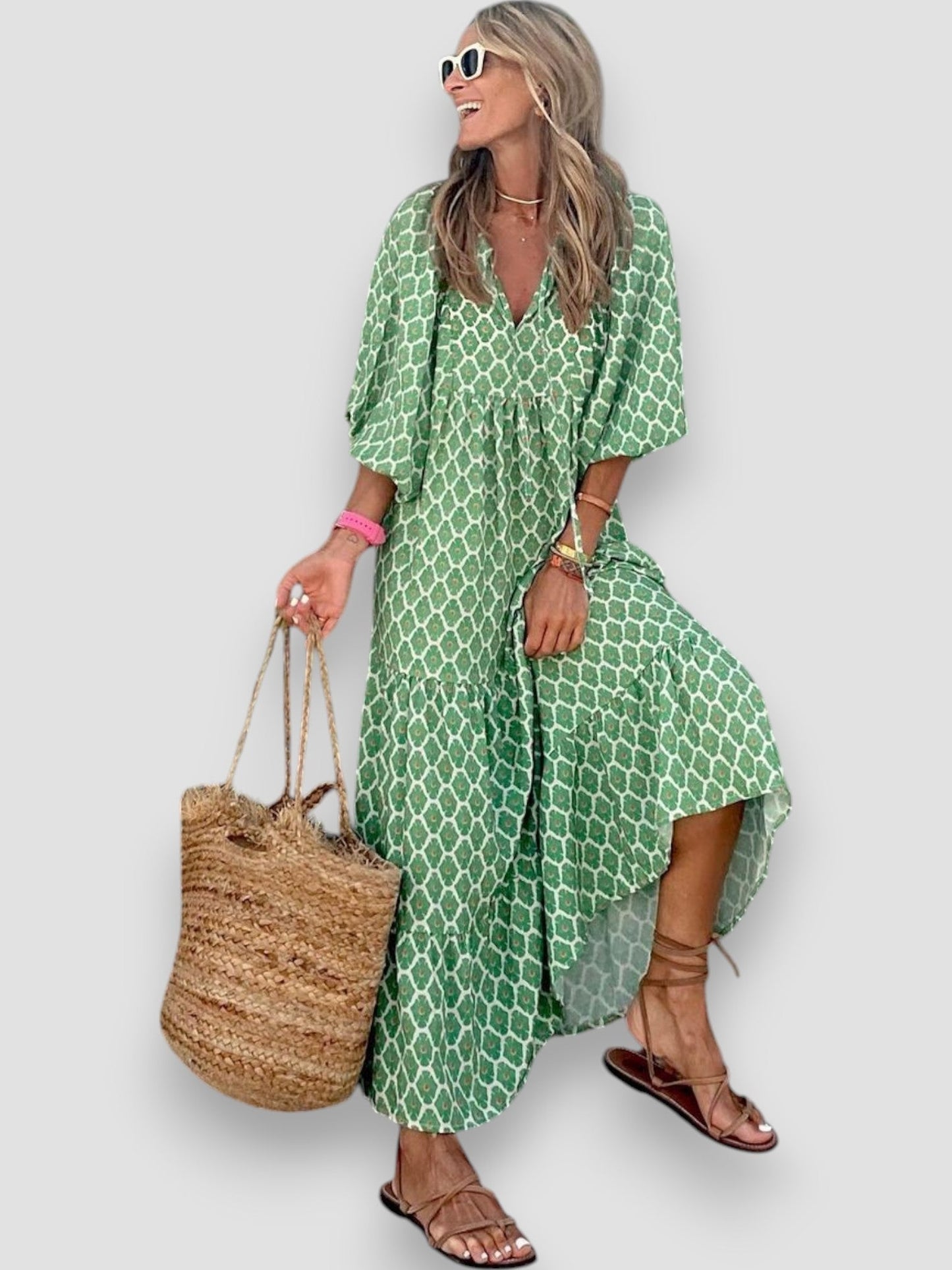 Donna | Stylish Vibrant Floral Dress