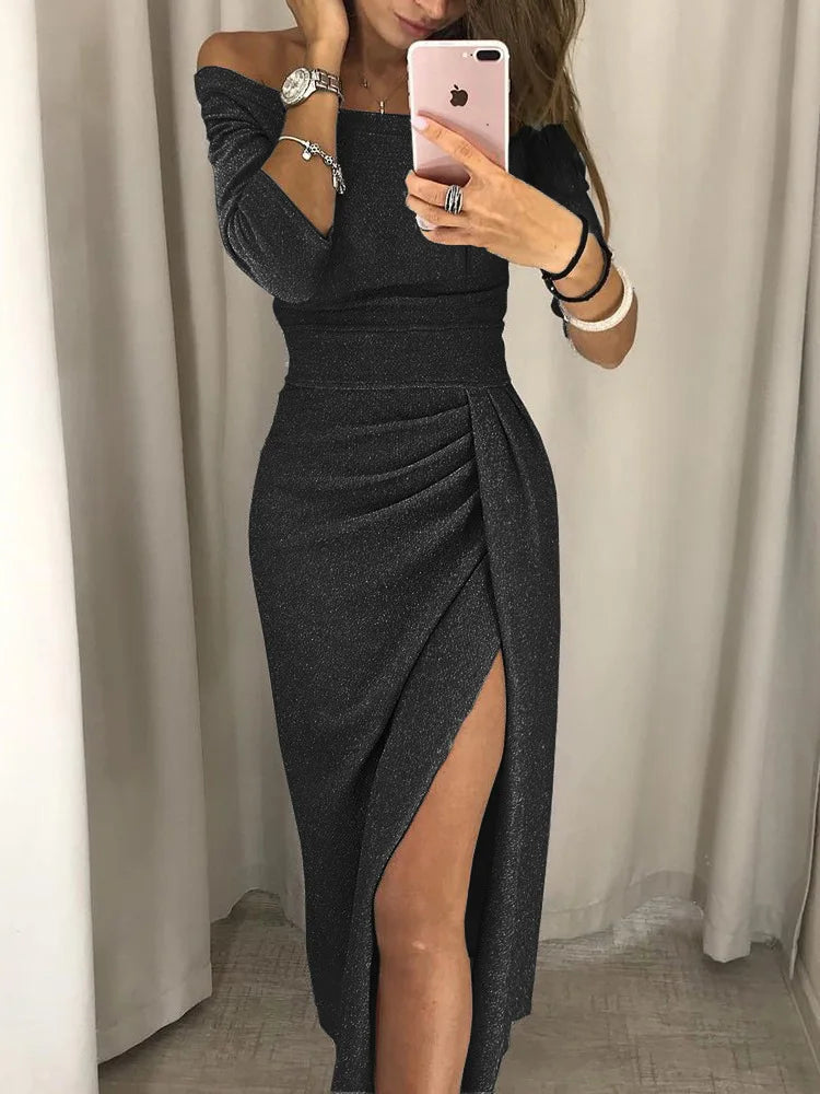 Elena | Lange elegante dames jurk