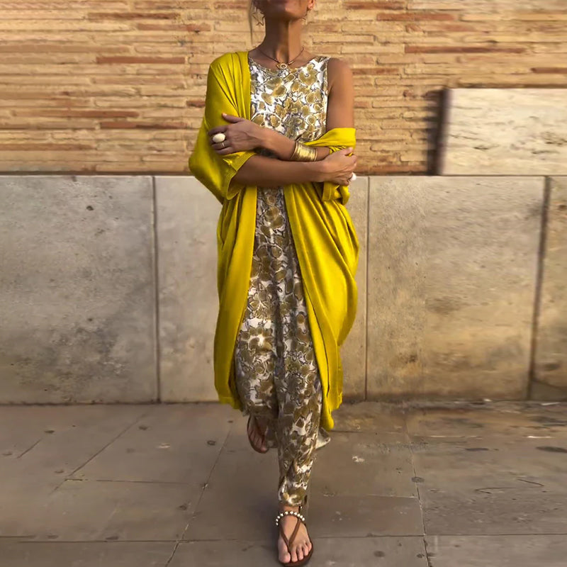 Lois | Relaxed Patterned Jumpsuit Set