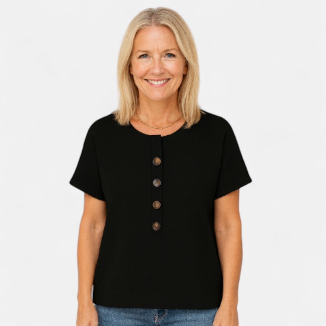Nina™ | Button-up Comfort Tee