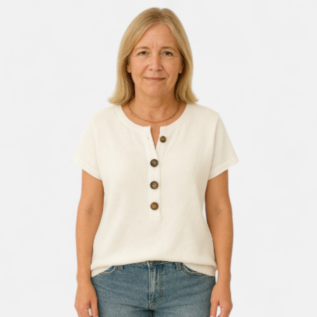 Nina™ | Button-up Comfort Tee