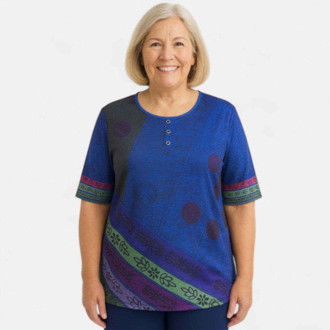 Nina™ | Oversized Colourful Top