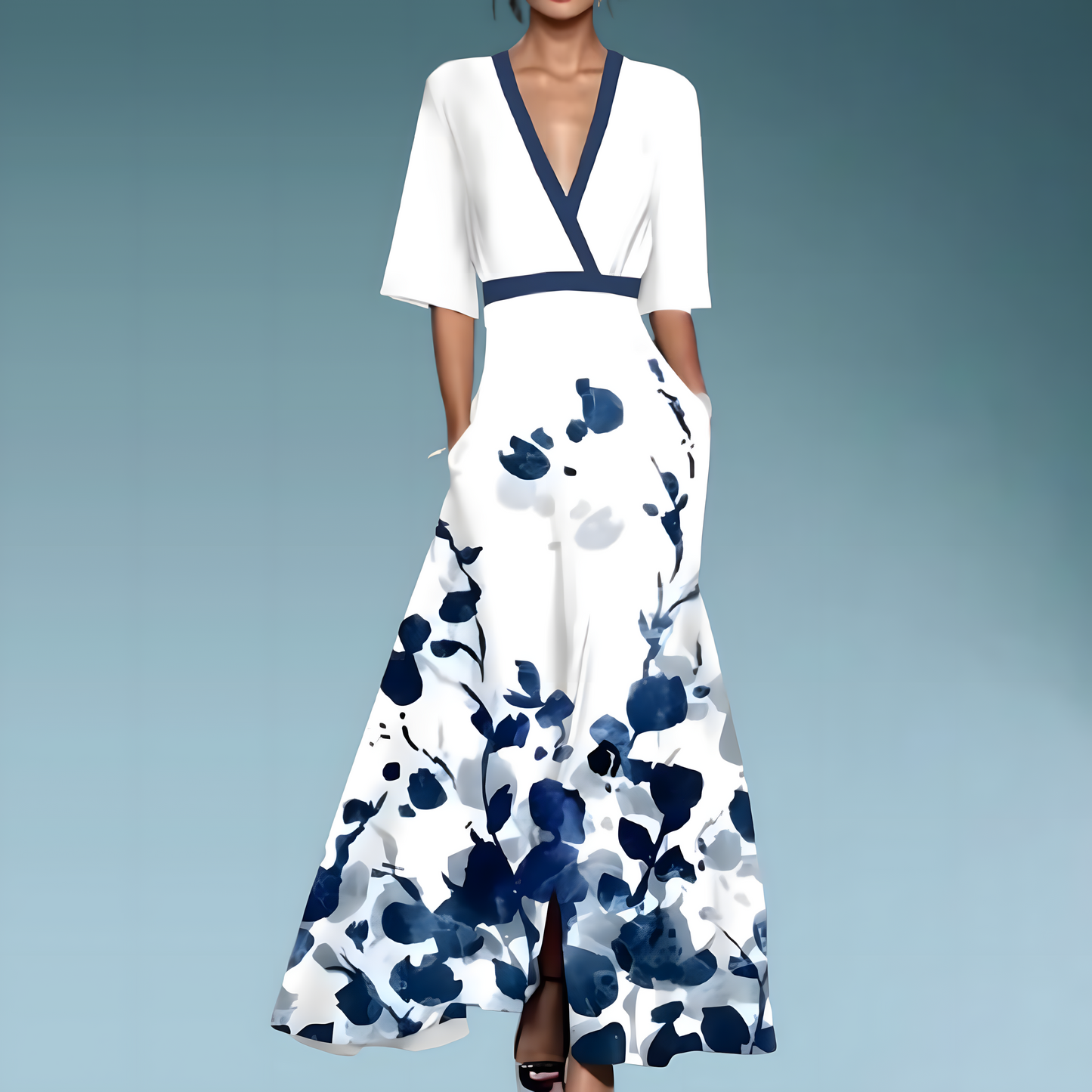 Amelia | Stylish Floral Maxi Dress